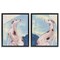 Stupell Industries Spotted Greyhound Dogs 2 pc Framed Floater Canvas Wall Art Set Design by Melissa Wang